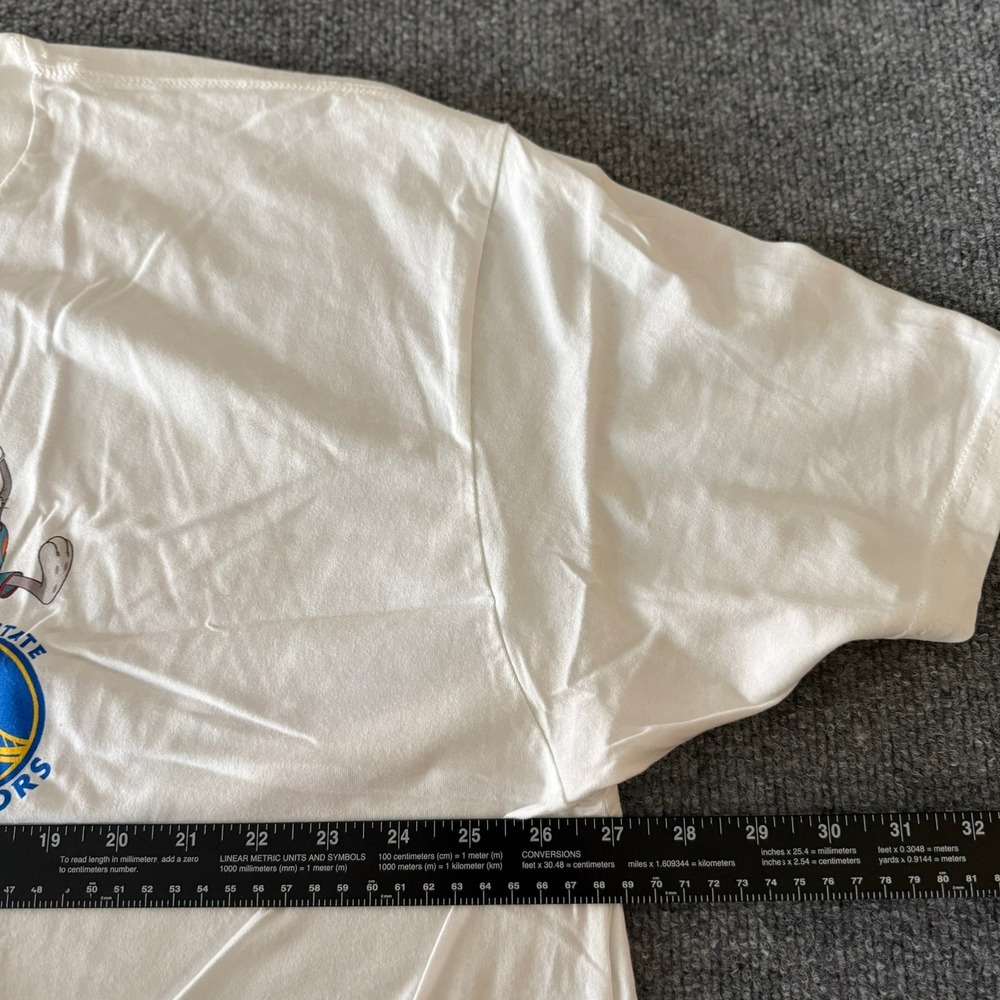 Golden State Warriors x Space Jam T-Shirt White Taz Daffy Bugs Mens 3XL NWT NBA - Picture 11 of 13